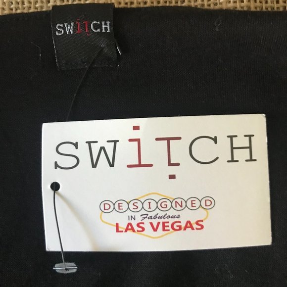 Switch Las Vegas Multicolored Stretch Long Sleeve Scoop Neck Bodycon Dress Sm - Picture 2 of 5